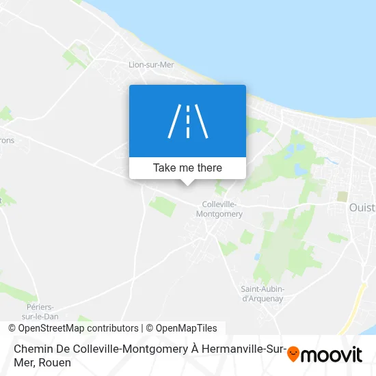 Chemin De Colleville-Montgomery À Hermanville-Sur-Mer map