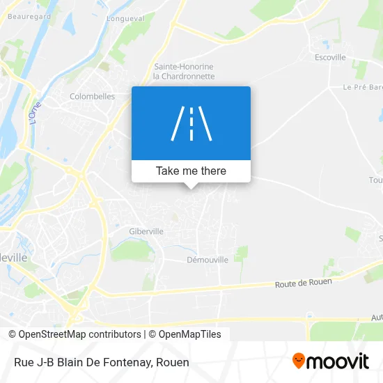 Rue J-B Blain De Fontenay map