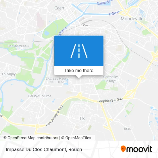 Mapa Impasse Du Clos Chaumont