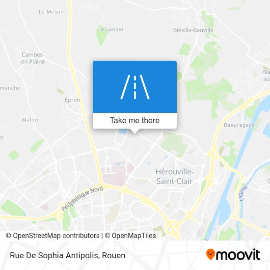 Rue De Sophia Antipolis map