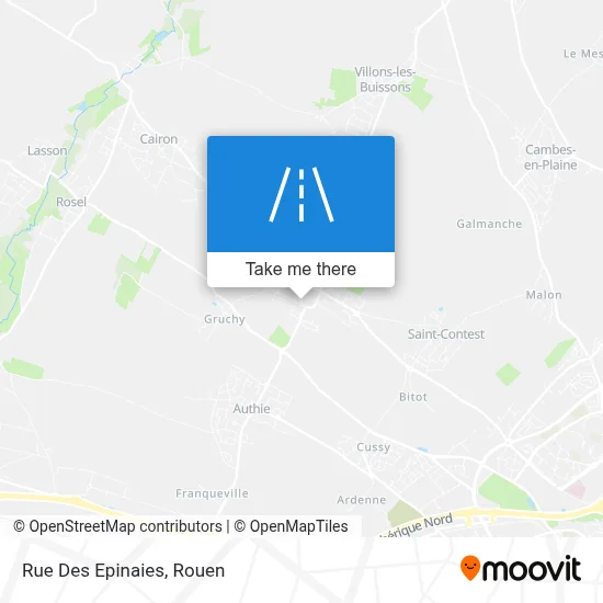 Mapa Rue Des Epinaies