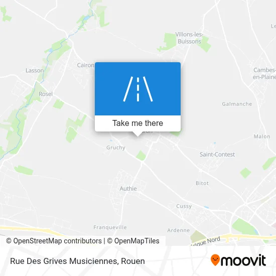 Rue Des Grives Musiciennes map
