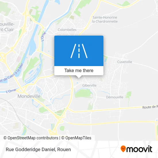 Rue Godderidge Daniel map