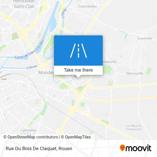 Mapa Rue Du Bois De Claquet