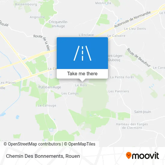 Chemin Des Bonnements map