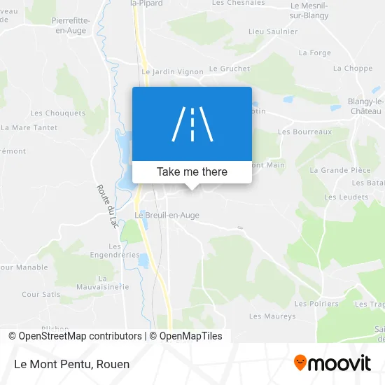 Le Mont Pentu map