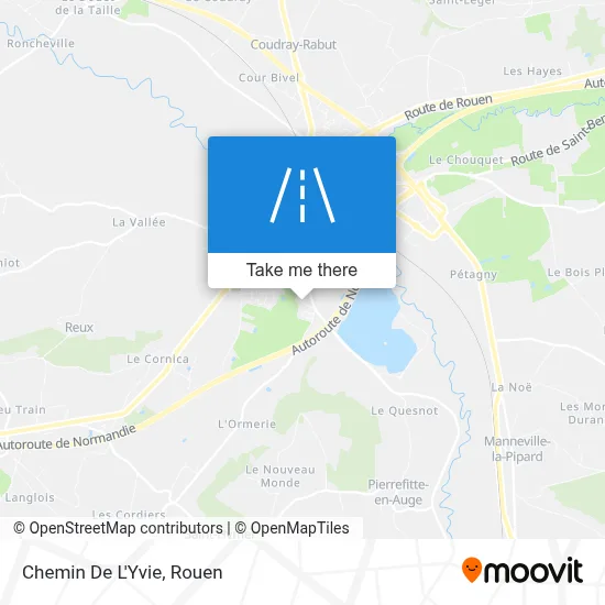 Chemin De L'Yvie map