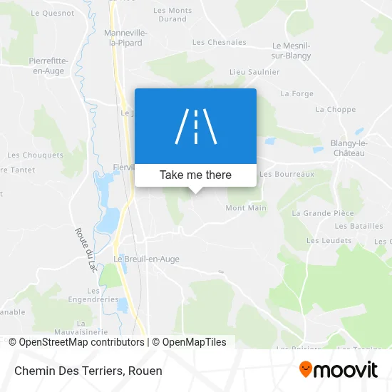 Chemin Des Terriers map