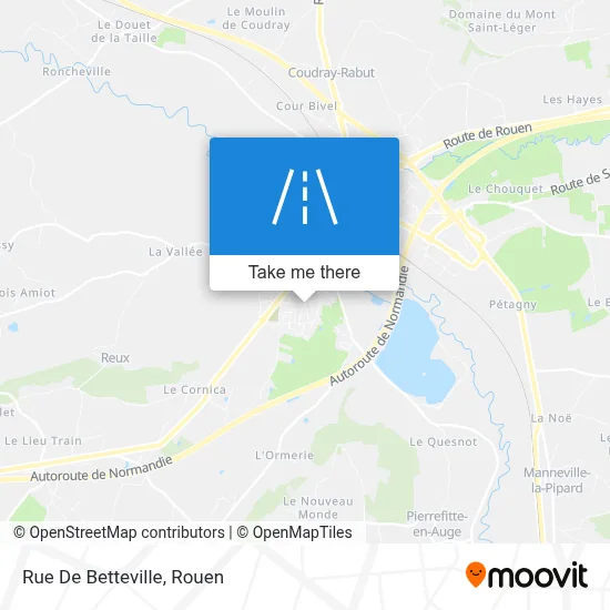 Rue De Betteville map