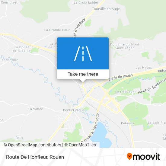 Route De Honfleur map