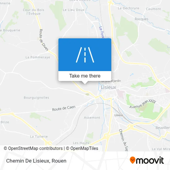 Chemin De Lisieux map
