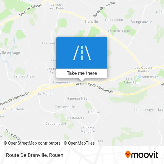 Route De Branville map