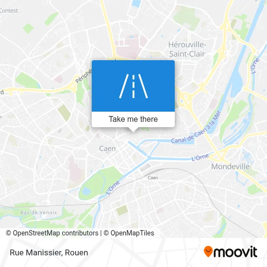 Mapa Rue Manissier