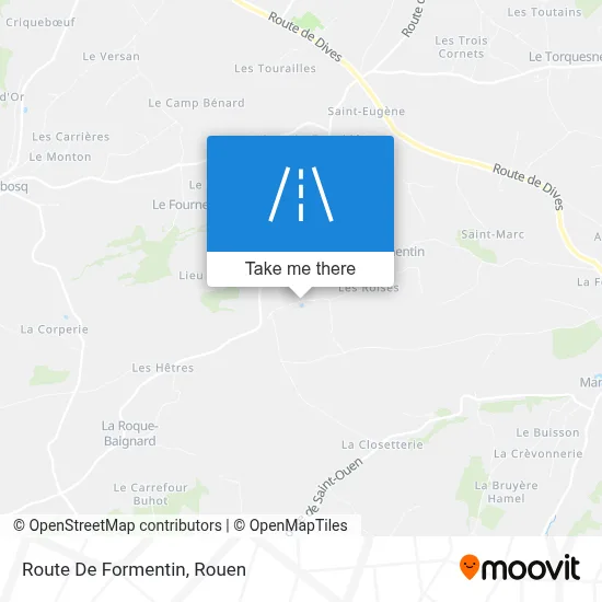 Route De Formentin map