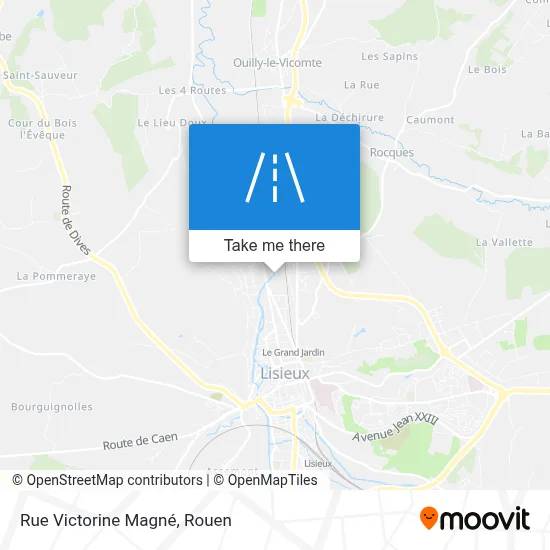 Mapa Rue Victorine Magné