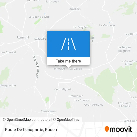 Route De Leaupartie map