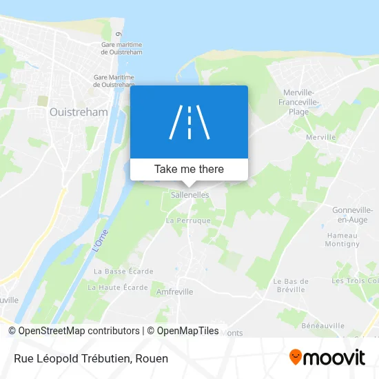 Rue Léopold Trébutien map
