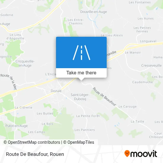 Route De Beaufour map