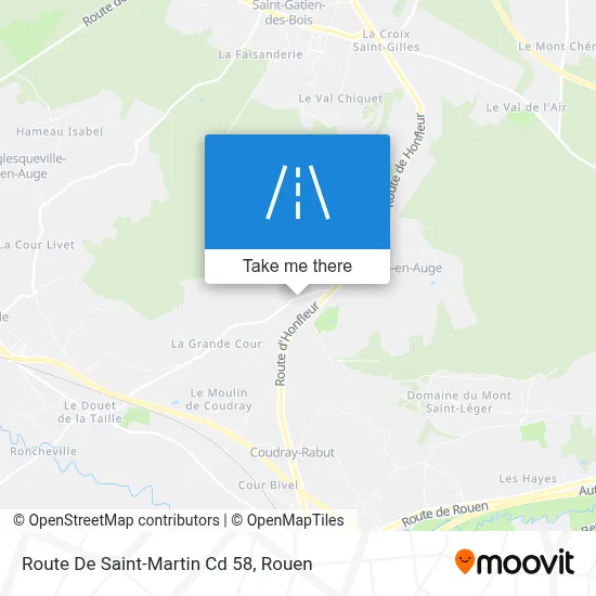 Route De Saint-Martin Cd 58 map