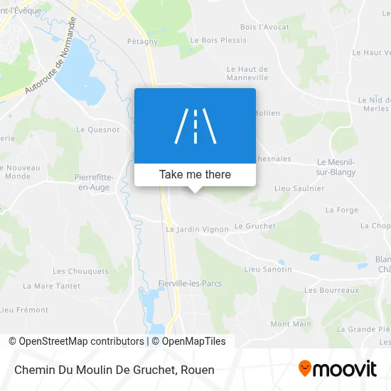 Chemin Du Moulin De Gruchet map
