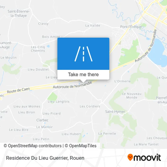 Residence Du Lieu Guerrier map