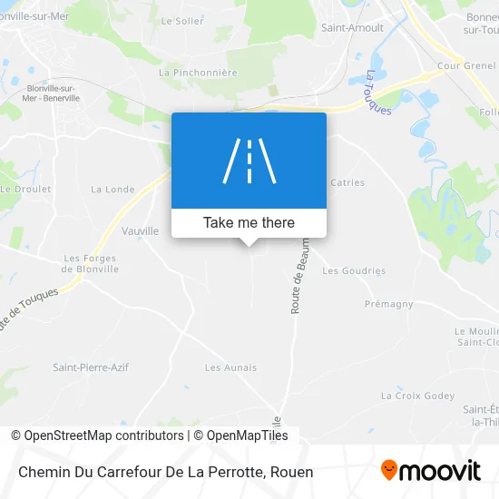 Chemin Du Carrefour De La Perrotte map