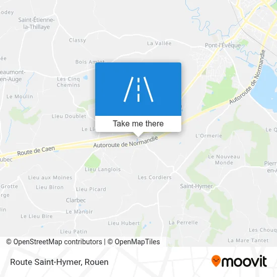 Route Saint-Hymer map