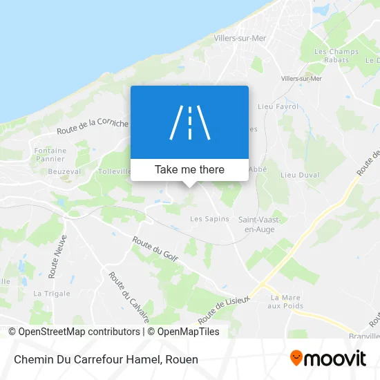 Mapa Chemin Du Carrefour Hamel