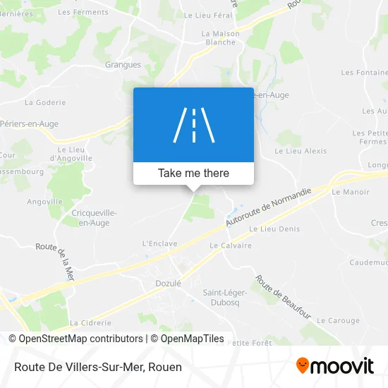 Route De Villers-Sur-Mer map