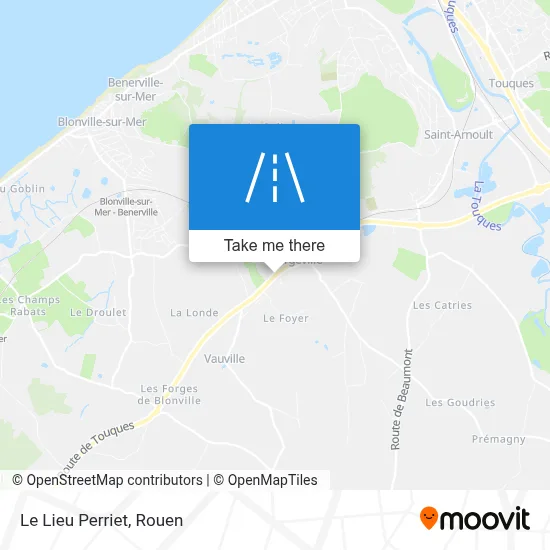 Le Lieu Perriet map