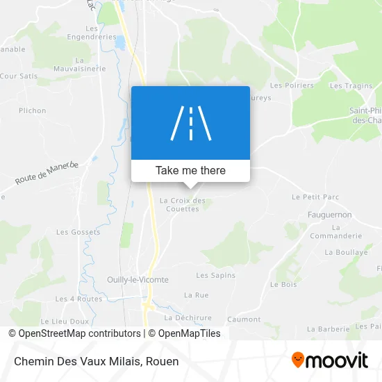 Chemin Des Vaux Milais map