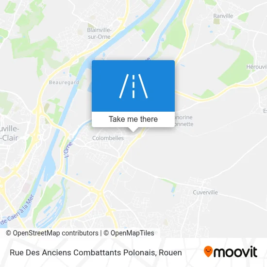 Rue Des Anciens Combattants Polonais map