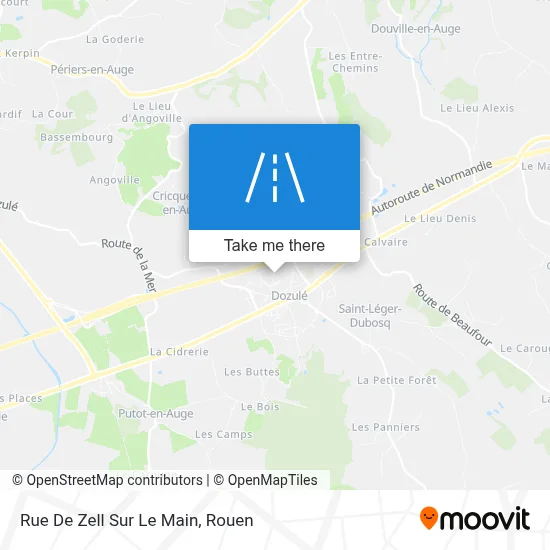 Rue De Zell Sur Le Main map