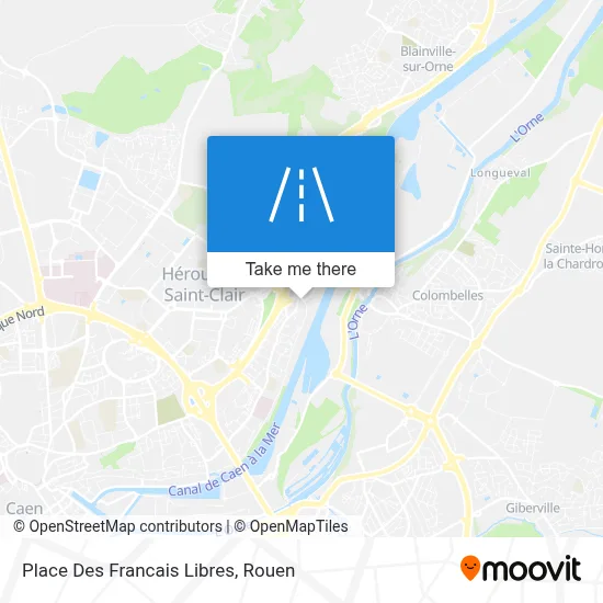 Place Des Francais Libres map