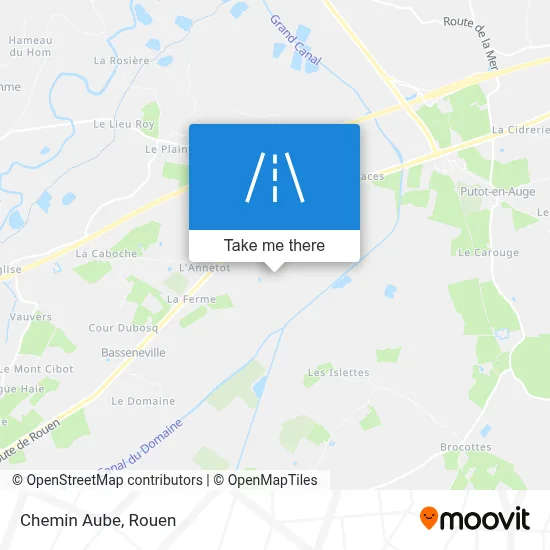 Mapa Chemin Aube