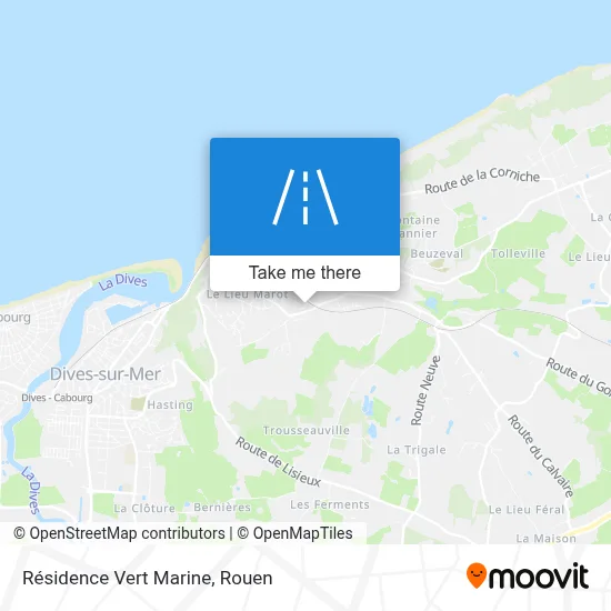 Mapa Résidence Vert Marine