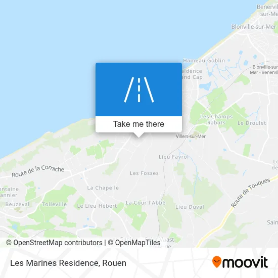 Résidence Les Marines map