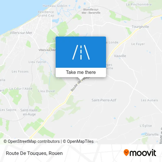 Mapa Route De Touques