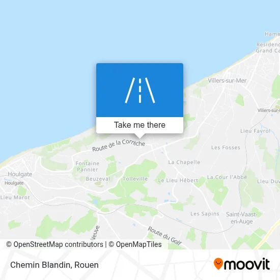 Chemin Blandin map
