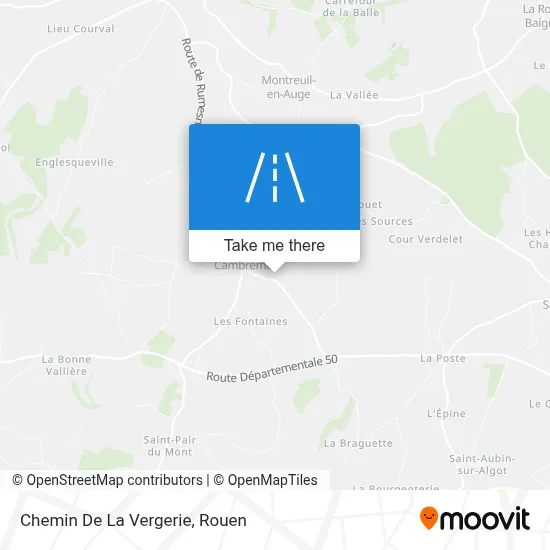 Chemin De La Vergerie map