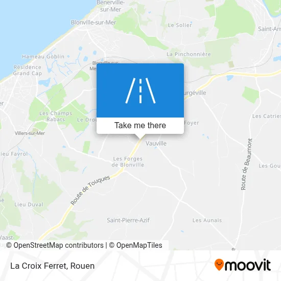 La Croix Ferret map