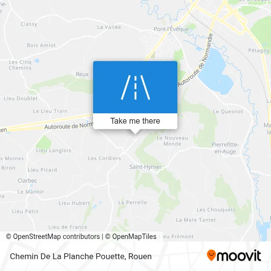 Chemin De La Planche Pouette map