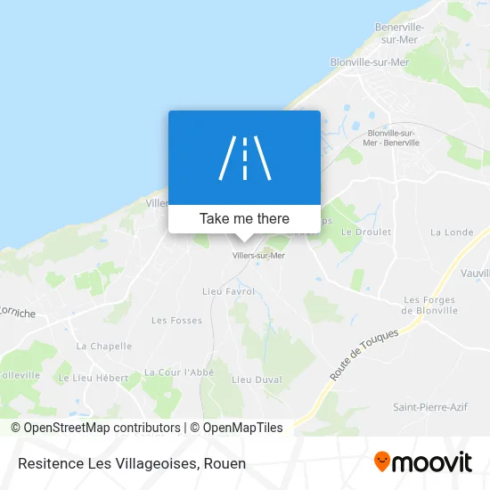 Resitence Les Villageoises map