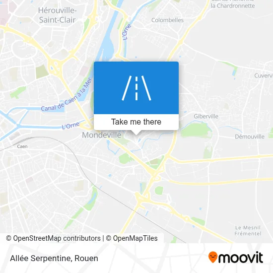 Allée Serpentine map