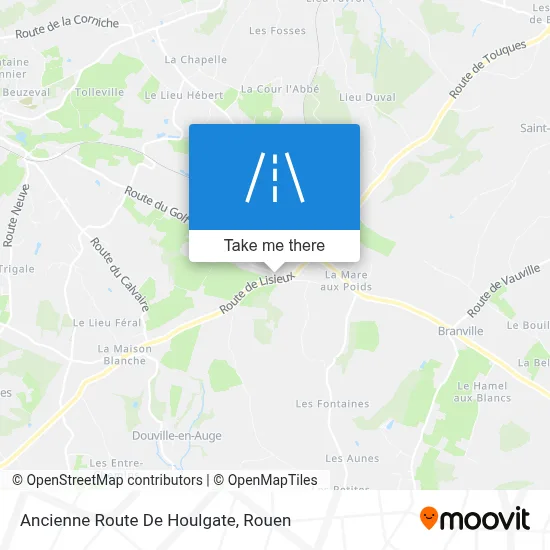 Ancienne Route De Houlgate map