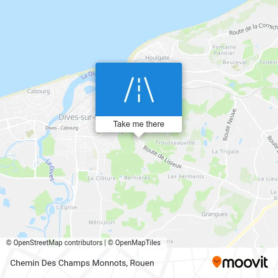 Chemin Des Champs Monnots map
