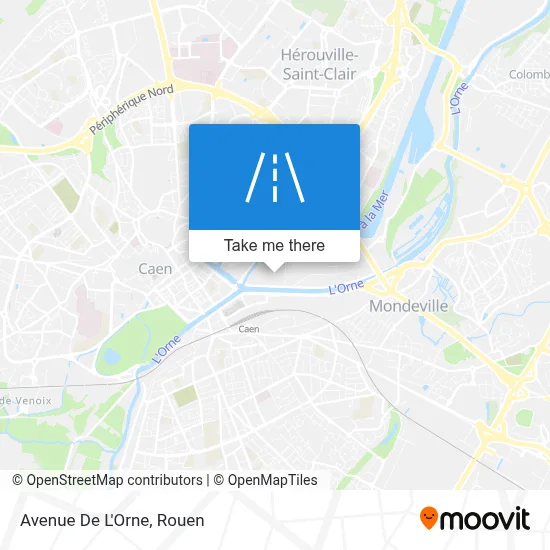 Avenue De L'Orne map