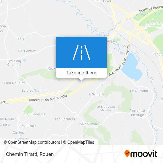 Mapa Chemin Tirard