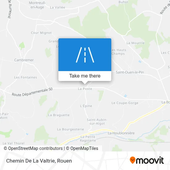 Chemin De La Valtrie map