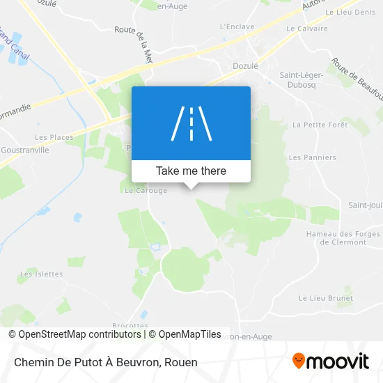 Chemin De Putot À Beuvron map